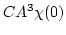 $\displaystyle C A^3 \chi(0)$